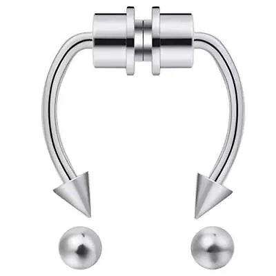 Fake Nose Ring Septum Piercing Magnet Magnetic Nose Hoop Rings Faux Septum Ri... • $10.69