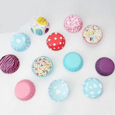 £2.94 • Buy Bun Cup Case Cases Chocolate Liners Wrapper Mini Baking Paper Cupcake Cake