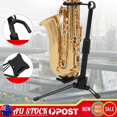 $46.94 • Buy Folding Wind Instrument Stand Saxophone Metal Telescopic Bracket Violin Holder