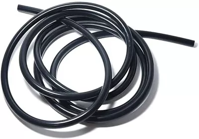 10ft Universal 3MM 1/8  Vacuum Air Silicone Hose Line Tube 3mm Thickness Black • $11.99