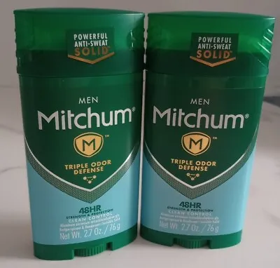 2x Mitchum Mens Anti-Perspirant & Deodorant Invisible Solid Clean Control 2.7 Oz • $16.75