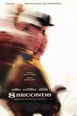 8 SECONDS Movie POSTER 11 X 17 Luke Perry Cynthia Geary Stephen Baldwin B • $11.95