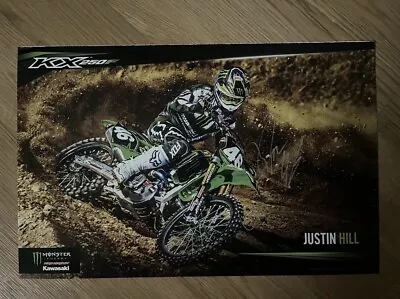 Justin Hill Signed Poster Supercross Motorcross Monster Engergy Kawi • $2.99