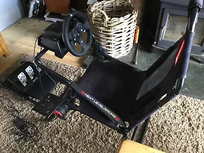 Logitech G920 Steering Wheel And Pedals Plus Next Level Racing Chair • £180