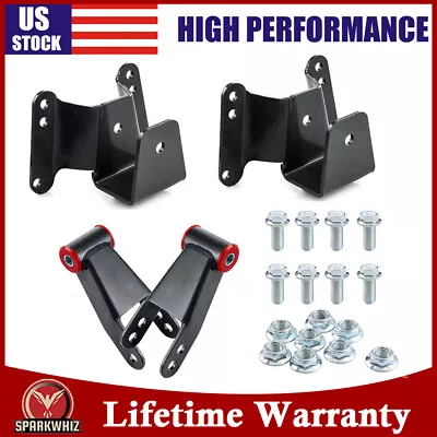 4  Rear Drop Lowering Hanger Shackle Kit For 1973-1987 Chevy GMC C10 2WD Pickup • $54.89