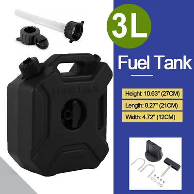 3L Gas Fuel Tank Gas Oil Storage Can For ATV UTV Gokart Motorcycle Car Portable • $33.79
