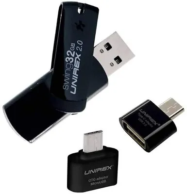 Unirex Waterproof 32GB USB Drive With Micro USB Adapter • $10.99