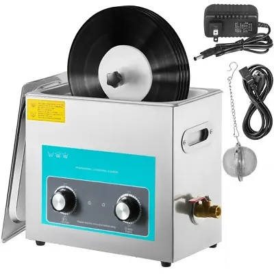 Ultrasonic Vinyl Record Cleaner Vinyl Ultrasonic Cleaning Machine 6L Knob • $280.75