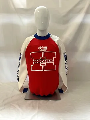 Vintage Honda JT Racing USA RARE David Bailey Padded Sweater Size 22 Motocross • $400