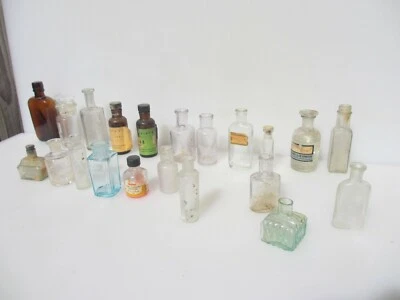 £40 • Buy Vintage Glass Bottles Chemist Jars Antique Pots Small Lab Old Bottle X21