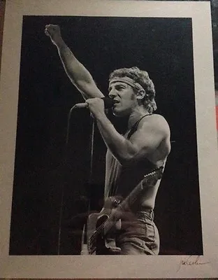  Original Vintage Bruce Springsteen 11x14 Photo Signed By Photographer Beautiful • $119.99