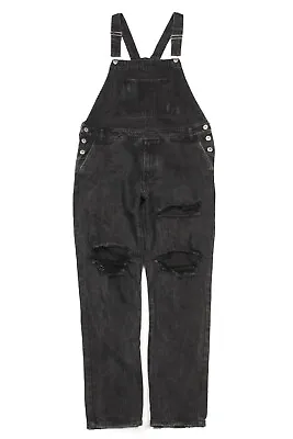 Thick Denim Dungarees | 34W 31L | Bib Overalls Workwear Vintage Distressed 16AG • £22.39