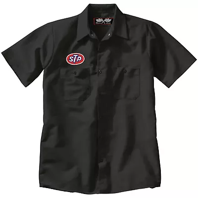 STP Embroidered PATCH + Mechanic WORK SHIRT Auto Gas Oil Petroliana  • $29.99