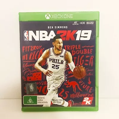 NBA 2k19 - Xbox One - Tested & Working! Free Postage! • $8.88