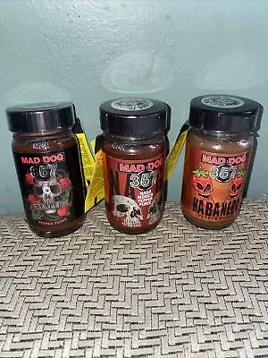 Mad Dog 357 Pepper Puree Three Jar Hot Pack • $28.50