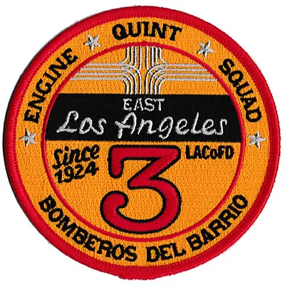 LA County Station 3 East Los Angeles Bomberos Del Barrio - NEW Fire Patch . • $6.95