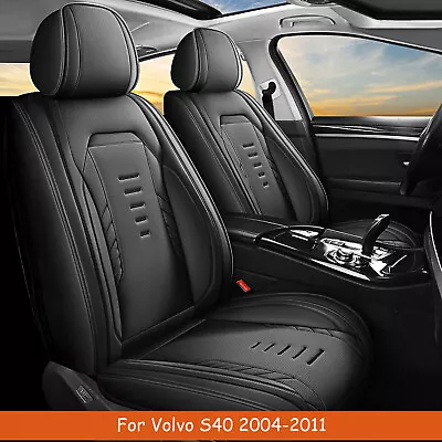 For Volvo S40 2004-2011 Front Rear Car Seat Covers Faux Leather Protector Pad • $125.39