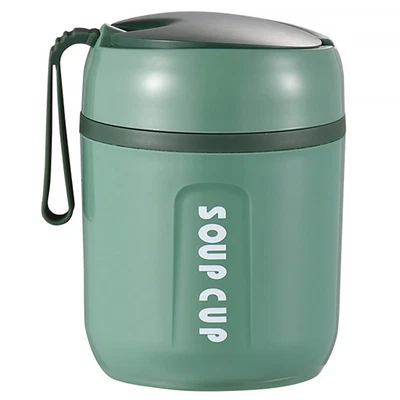 $15.34 • Buy 16.2 Oz Vacuum Food Jar W/ Spoon - Leakproof Soup Bowl - Hot Food Flask Thermos