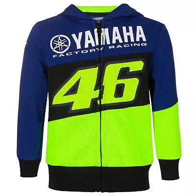 VR46 Official Valentino Rossi Dual Yamaha Kids Hoodie Fleece - YDKFL 395909 • £44.99