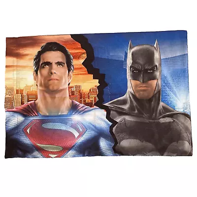 Superman & Batman DC Comics Pillow Case VERY RARE Vintage 90s Reeves Keaton • $19.88