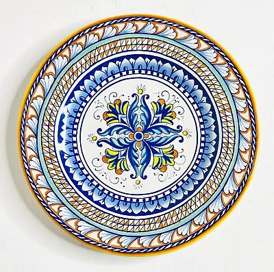 WILLIAMS SONOMA Mediterranean 9” Salad Lunch Plate Italy Pottery Ceramic • $25