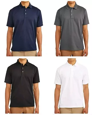 Ben Hogan Men's Pick Color Solid Short Sleeve Performance Polo T-Shirts: M-3XL • $16.99