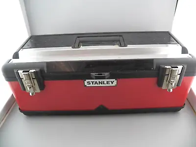 STANLEY Tool Box With Lift-out Tray & Lumber Notch Rare And Hard To Find GUC • $22.79