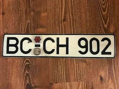 GERMANY VINTAGE LICENSE PLATE BC CH 902 ( Biberach / Riß )- EXPIRED OVER 3 YEARS • $8