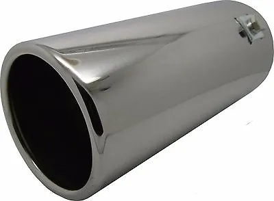 150MM STAINLESS STEEL BIG BORE CAR EXHAUST TAIL PIPE TRIM CHROME TIP 70mm • £9.99