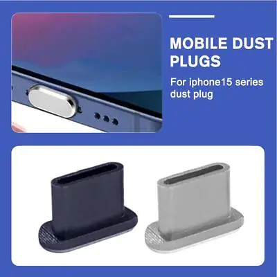For Iphone 15 Pro Max Dust Plug Cap Cover Charging Usb Type C Port Anti Dust G • £1.42