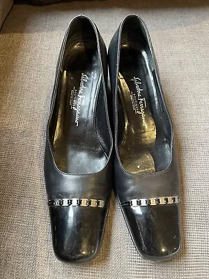 Womens Salvatore Ferragamo Black Shoes 40 C • $25