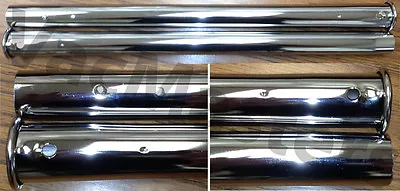 $32.99 • Buy GENUINE Vacuflo Central Vacuum Chrome Button-lock Wand; Upper & Lower Set