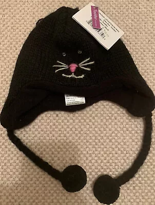 Knitwits Pilot Hat-Kiki The Kitty- Toddler 18-36 Months-New-T • $8.69