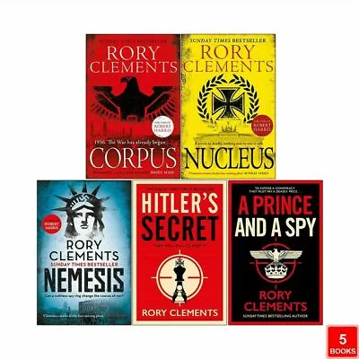 £42.99 • Buy  A Gripping Spy Thriller 5 Books Collection Set By Rory Clements Corpus Paperbac