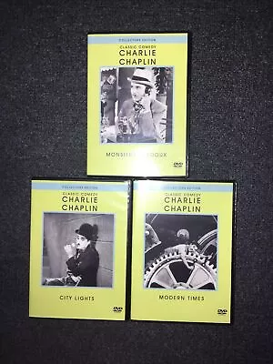 £6.99 • Buy CHARLIE CHAPLIN 3 X DVD Collection NEAR MINT CONDITION