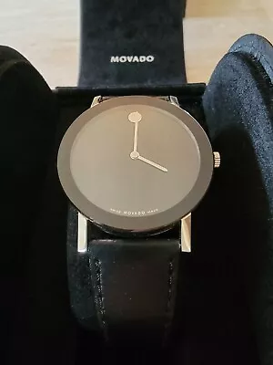 Used/New Movado Men's 125Th Anniversary Limited Edition M/125 Black/Silver 38MM • $395