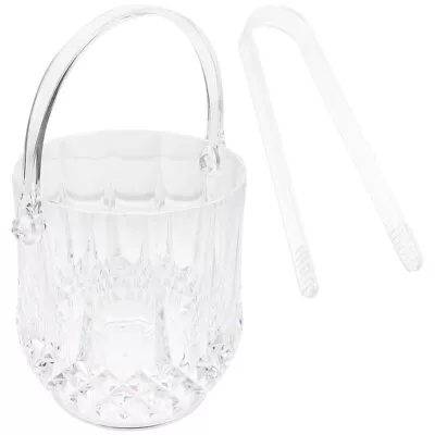 Acrylic Ice Bucket With Tong For Parties And Bars • £12.39