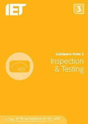 Guidance Note 3: Inspection And Testing Paperback • £7.19