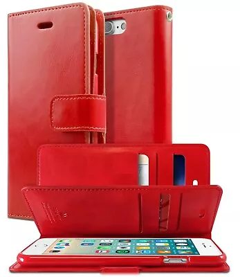 Flip Wallet Case Fit IPhone 7 8 Plus SE Flip Case Cover 6 6s Card Leather Soft • $12.99