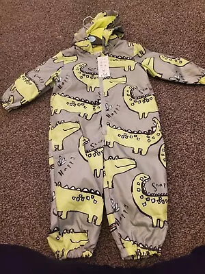 BNWT Boy 12-18 Months Dinosaur Puddle Wet Suit • £10