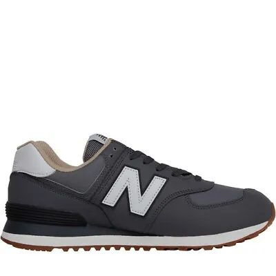 New Balance 574 Vegan Trainers Grey Shoes Size 8 UK • £47.99