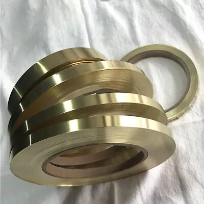 1Meter Brass Strip H62 Metal Thin Sheet Foil Plate Thick 0.05-2mm Width 5-200mm • $3.88