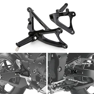 Aluminum Front Footrest Foot Pegs W/ Bracket Fit For YAMAHA YZF R1 2009-2014 • $31.99