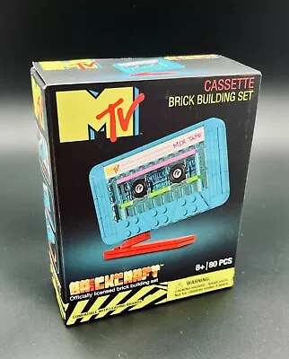 2023 Retro Brickcraft MTV Cassette Brick Building Set 80 Pieces NIB New • $13.50