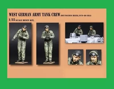 1/35 Scale German Tank Crew  Resin Figures Model Kit 2 Soldiers Unpainted • £6.99