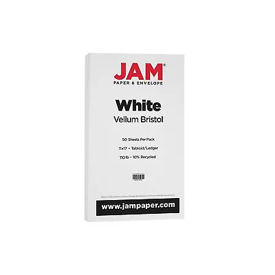 JAM Paper Extra Heavyweight 110 Lb. Cardstock Paper 11  X 17  White 50 • $42.99