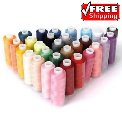 Machine Embroidery Thread Sewing Polyester 30 Spools Lot Colors Each 250 Yards • $19.99