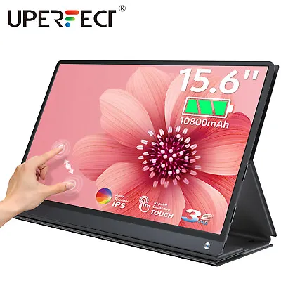 $159.99 • Buy 15.6  Touchscreen Portable Monitor Battery With Type C 1080P For Xbox PS4 Gaming