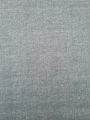 Cotton Fabric Quilting Material Linen Texture Blender - Delft Blue - Makower • £3.94
