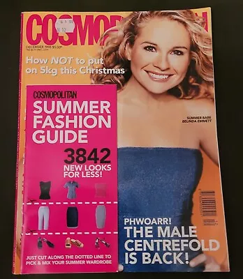 Cosmopolitan Australia December 1998 - Rare 1990s Magazine - Belinda Emmett • $40